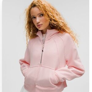 Lululemon Light Pink Scuba Oversized Half-Zip Sweatshirt